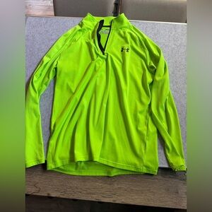 Under Armour Bright Green Quarter Zip Top